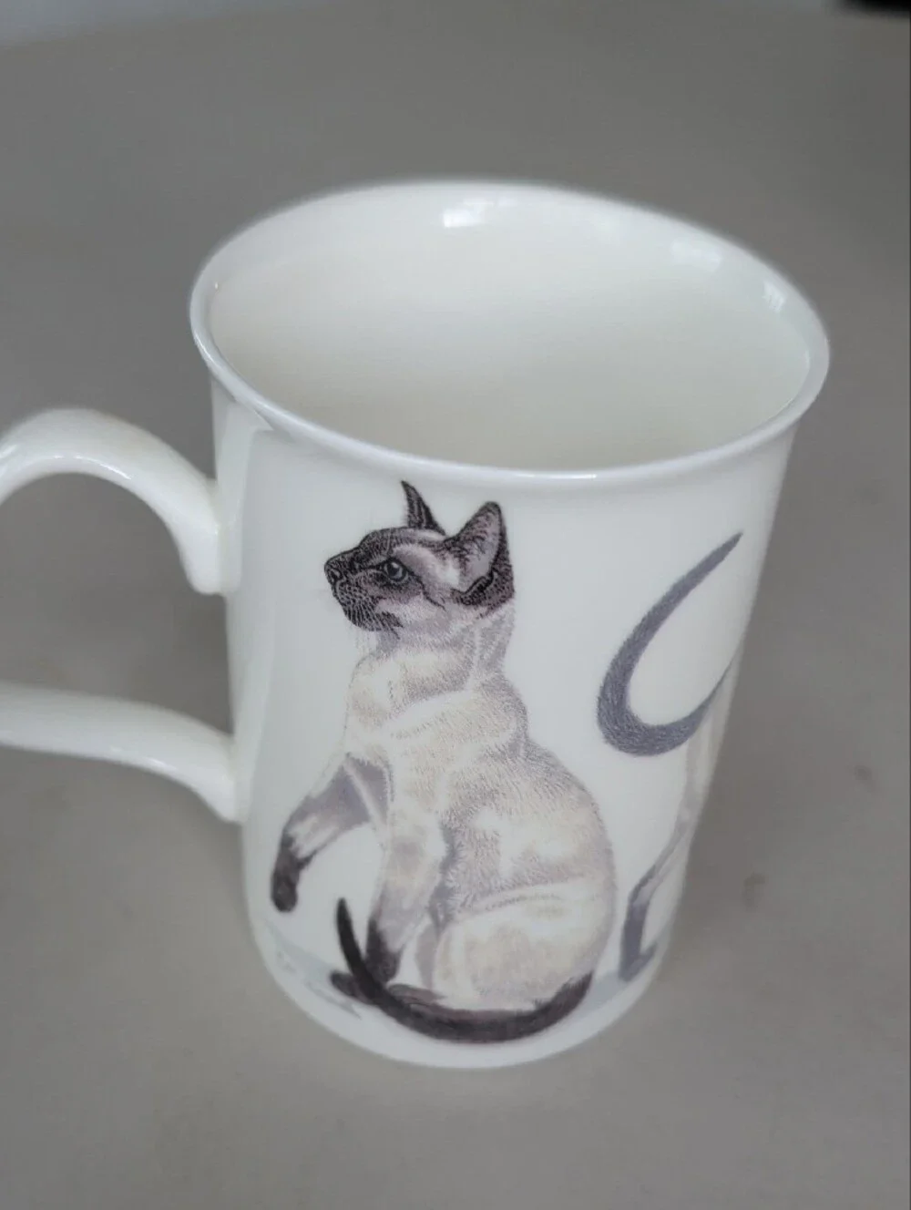 Henley Collection England Ceramic Cat & Dog Pet Lover White Mug Classic